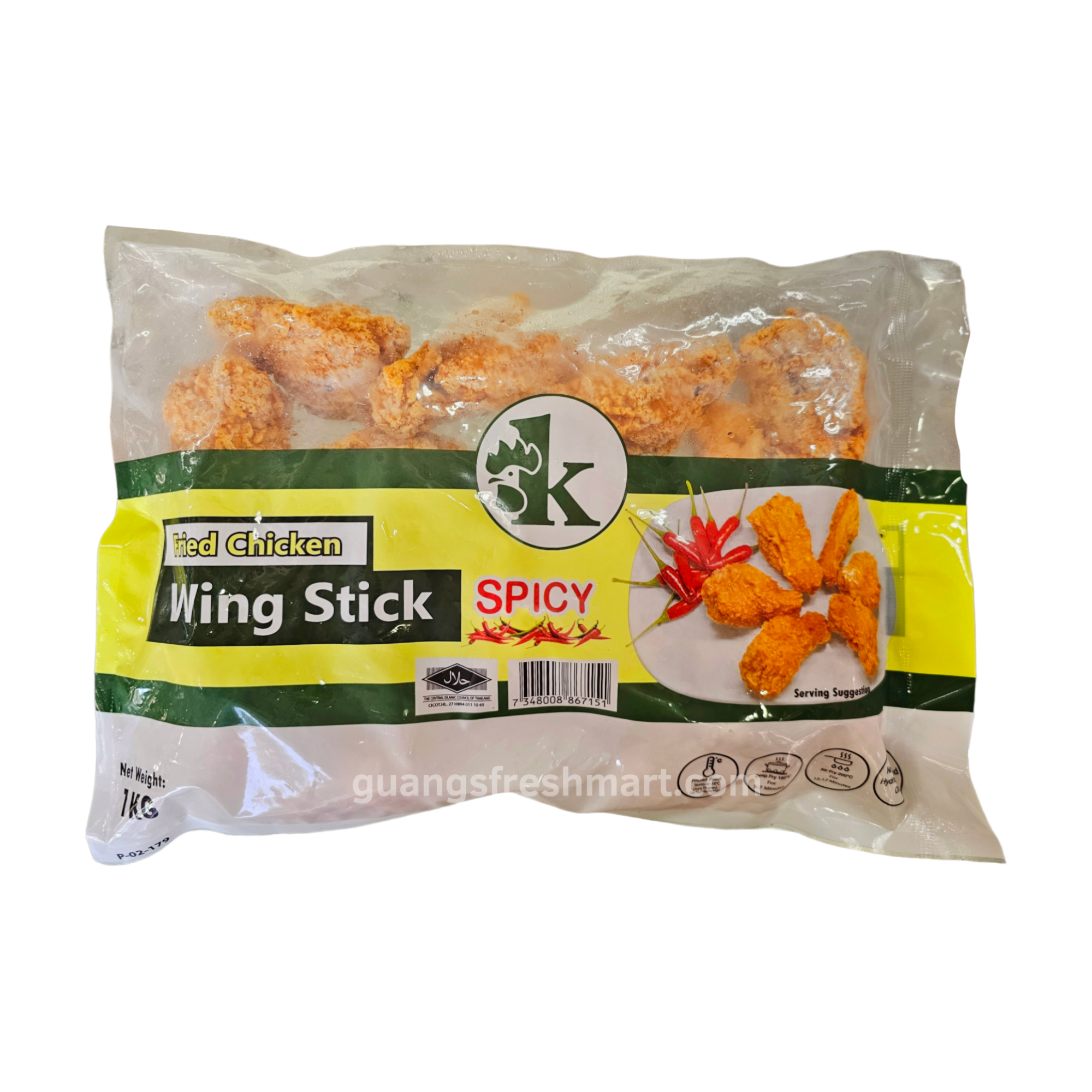 Fried Chicken Wing Stick Spicy (1kg)