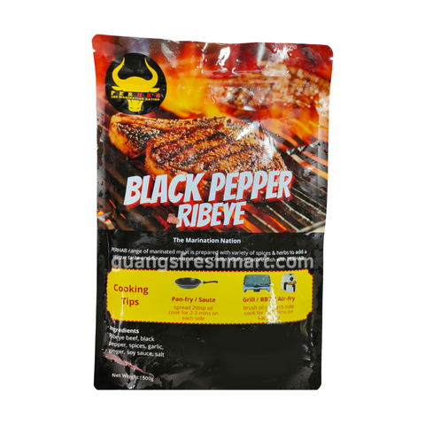 Perhab Lembu Perap Black Pepper Beef Ribeye (500g)
