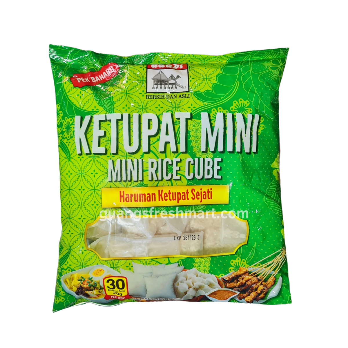 Mini Rice Cube Adabi Ketupat Mini Rice Cube (600g/30pc) – Guang's Fresh Mart