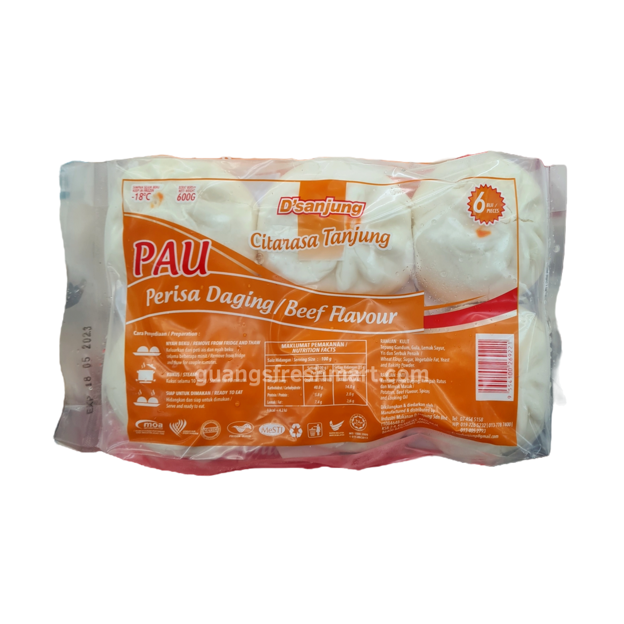 D'sanjung Pau Daging Beef (600g)