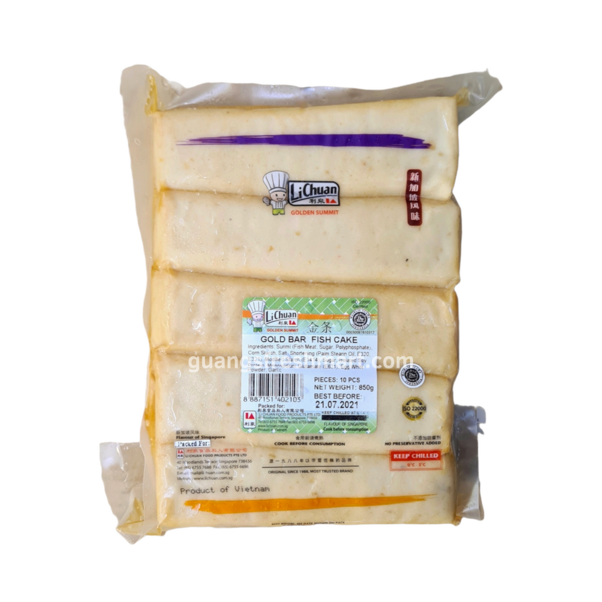 Li Chuan Gold Bar Fish Cake (850g) – Guang's Fresh Mart
