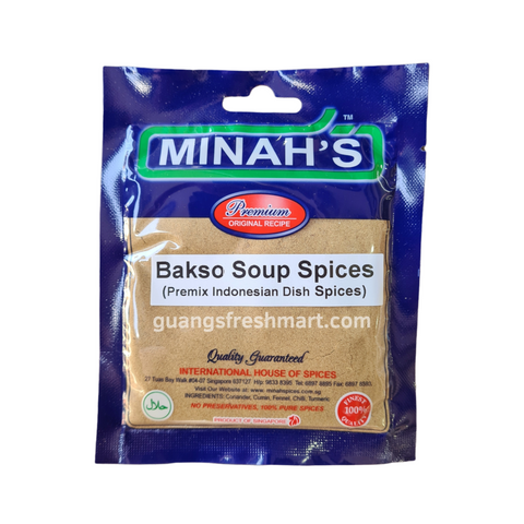 Minah's Bakso Soup Spices (Premix Indonesian Dish Spices)