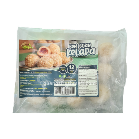 Selera Kampung Kuih Bom Bijan Kelapa (360g/12pc)