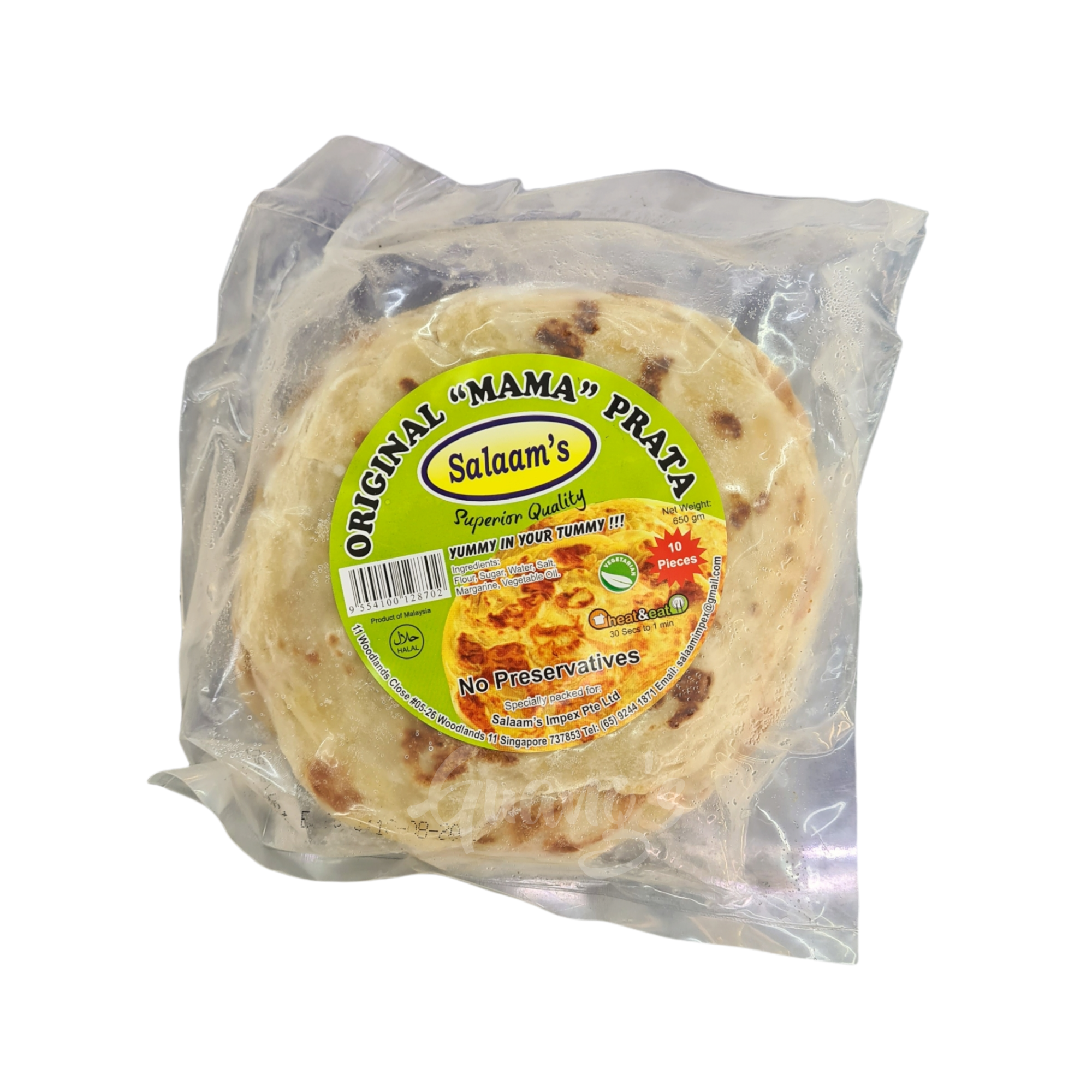 Salaam's Roti Prata / Roti Canai (650g)