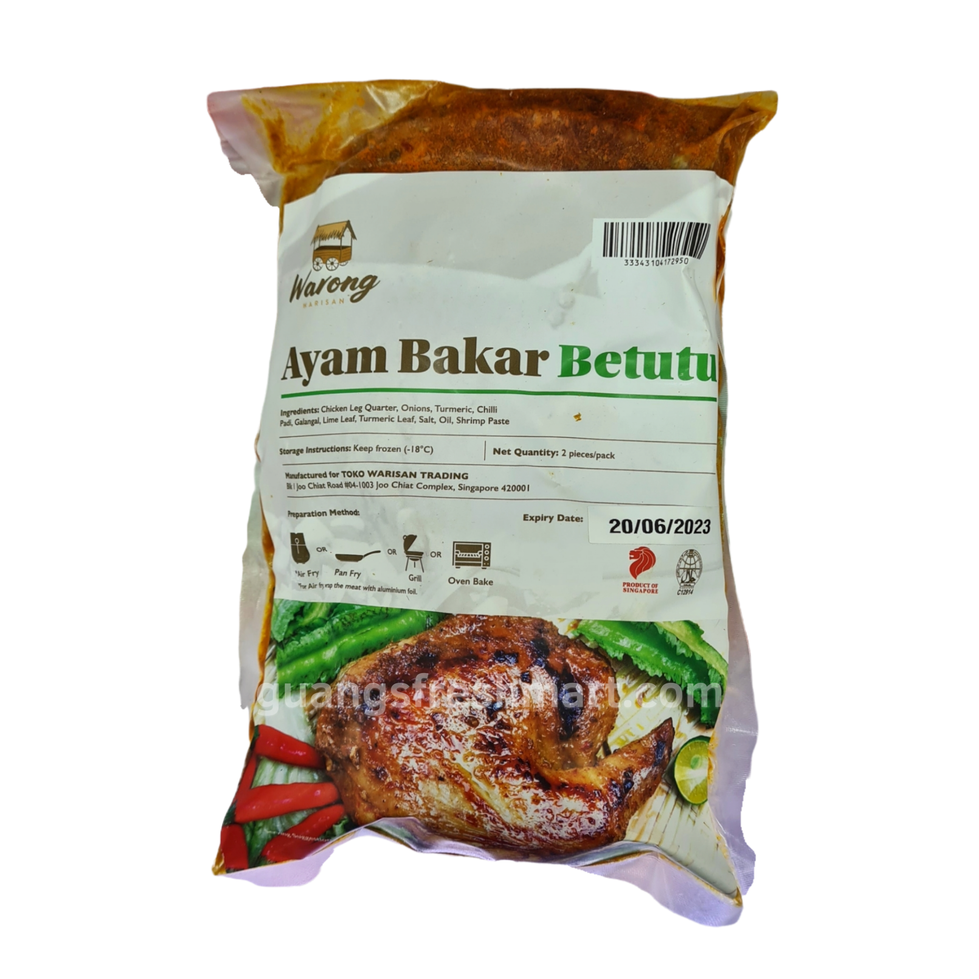 Warong Ayam Bakar Betutu (2pc)